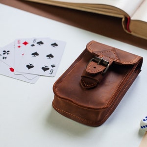 Porta carte da gioco in pelle, Porta carte da gioco personalizzato, Porta carte da gioco in pelle, Porta carte da gioco in pelle, Porta carte da poker