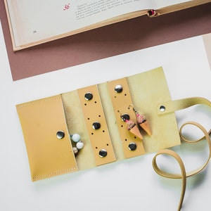 Leather Jewelry Travel Case, Leather Jewelry Roll, Jewelry Travel Case Roll, Jewelry Roll for Travel, Travel Jewelry Case Leather