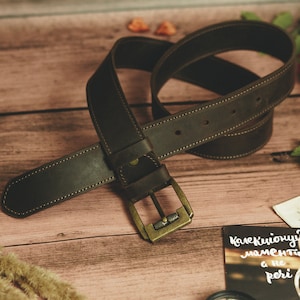Handmade leather belt men, Leather belt with buckle, Custom leather belt for men, Classic belt, Leather belt for him, Genuine leather belt