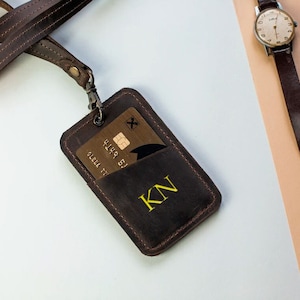 Personalized id badge holder with pocket, Vertical id holder, ID badge holder teacher, Vertical badge holder, ID badge holder lanyard