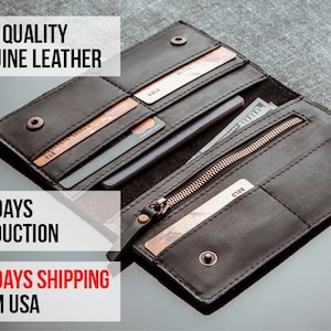 Cartera personalizada para hijo, Cartera de cuero para hombre, Cartera grabada para hombre, Cartera monograma para hombre, Embrague de cartera, Cartera de cuero personalizada
