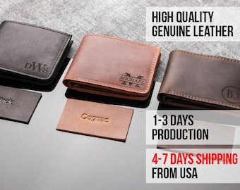 Personalized wallet for him,Mens wallet bifold,Leather wallet mens personalized,Custom wallet for son,Personalized gift wallet