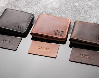 Personalized wallet black,Personalized wallet boyfriend,Personalized wallet for men,Personalized wallet for son,Engraved wallet for husband