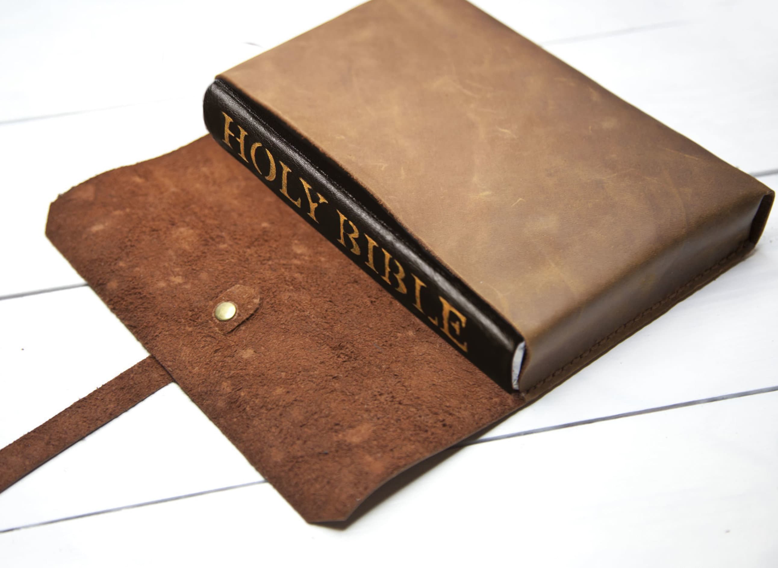 Leather bible cover