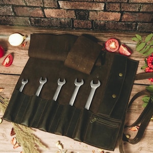 Leather tool pouch,Leather tool bag,Tool roll bag,Tool bag personalized,Leather tool roll,Tool organizer case,Leather tool organizer