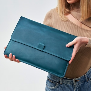 Leather macbook pro 14 inch case, Blue macbook pro 13 case, Leather macbook case, Custom macbook pro 16 inch case, Macbook air 15 inch case