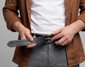 Personalized mens belt, Leather belts for men, Custom leather belt, Mens leather belt, Personalized leather belt, Mens belts for jeans
