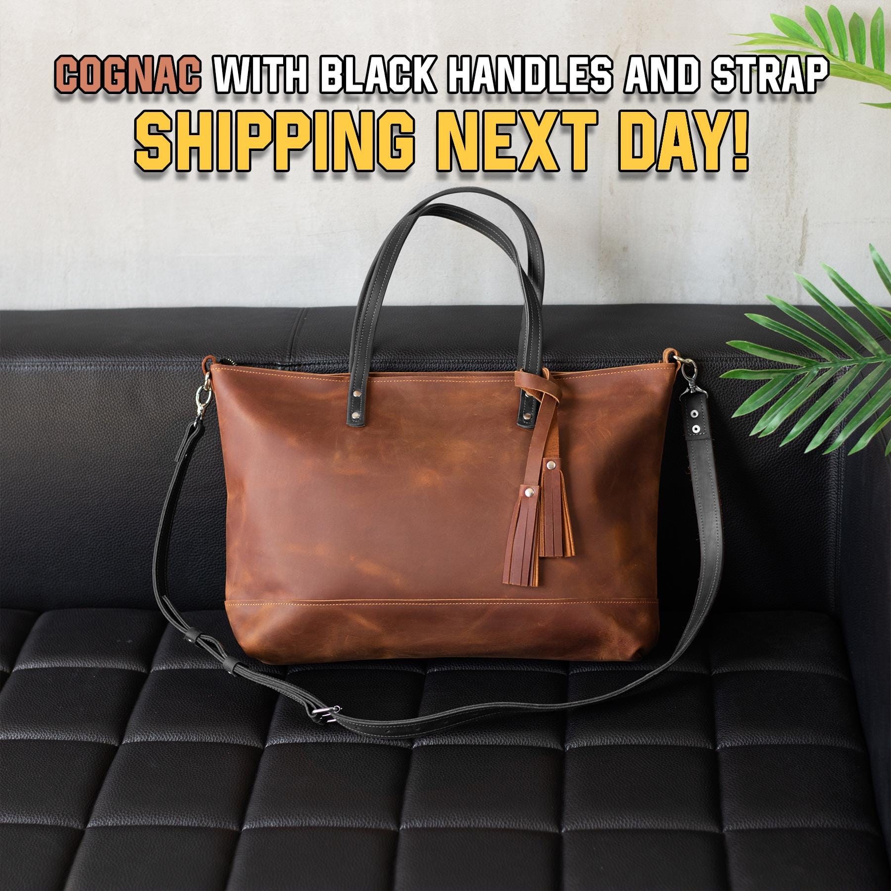 Black tote bag with compartments best sale