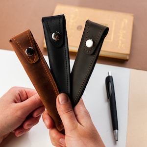Leather stylus case,Leather apple pencil case,Pen case leather,Pencil case leather