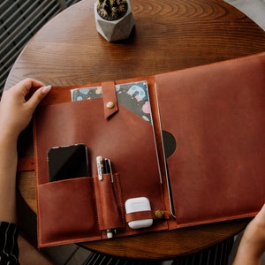 Funda de cuero para Surface Pro 7, funda para Surface Pro 6, funda para Surface Pro 8, funda para Surface Pro 9, funda para portátil con bolsillos, funda para Surface Book 2