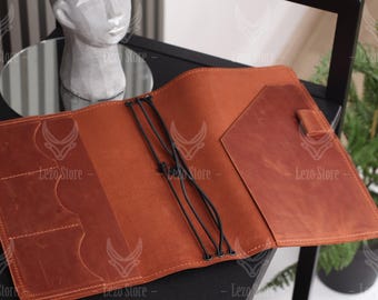 Travelers notebook cover a5, Travelers journal cover, Personalized traveler's journal, Bound notebook cover, Bound journal , A4 notebook