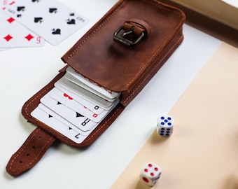 Leather playing card case,Leather tarot bag,Tarot card box,Tarot card holder leather,Tarot pouch bag,Leather card case,Tarot pouch leather