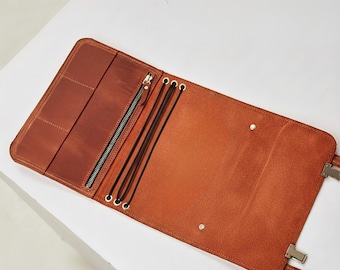 Leather notebook cover, Personalized journal for women, Leather refillable journal, Leather journal cover, Personalised leather notebook