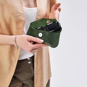 Custodia per occhiali in pelle personalizzata, Custodia per occhiali da donna personalizzata, Custodia per occhiali da sole in pelle fatta a mano, Scatola per occhiali in pelle, Protezione per occhiali