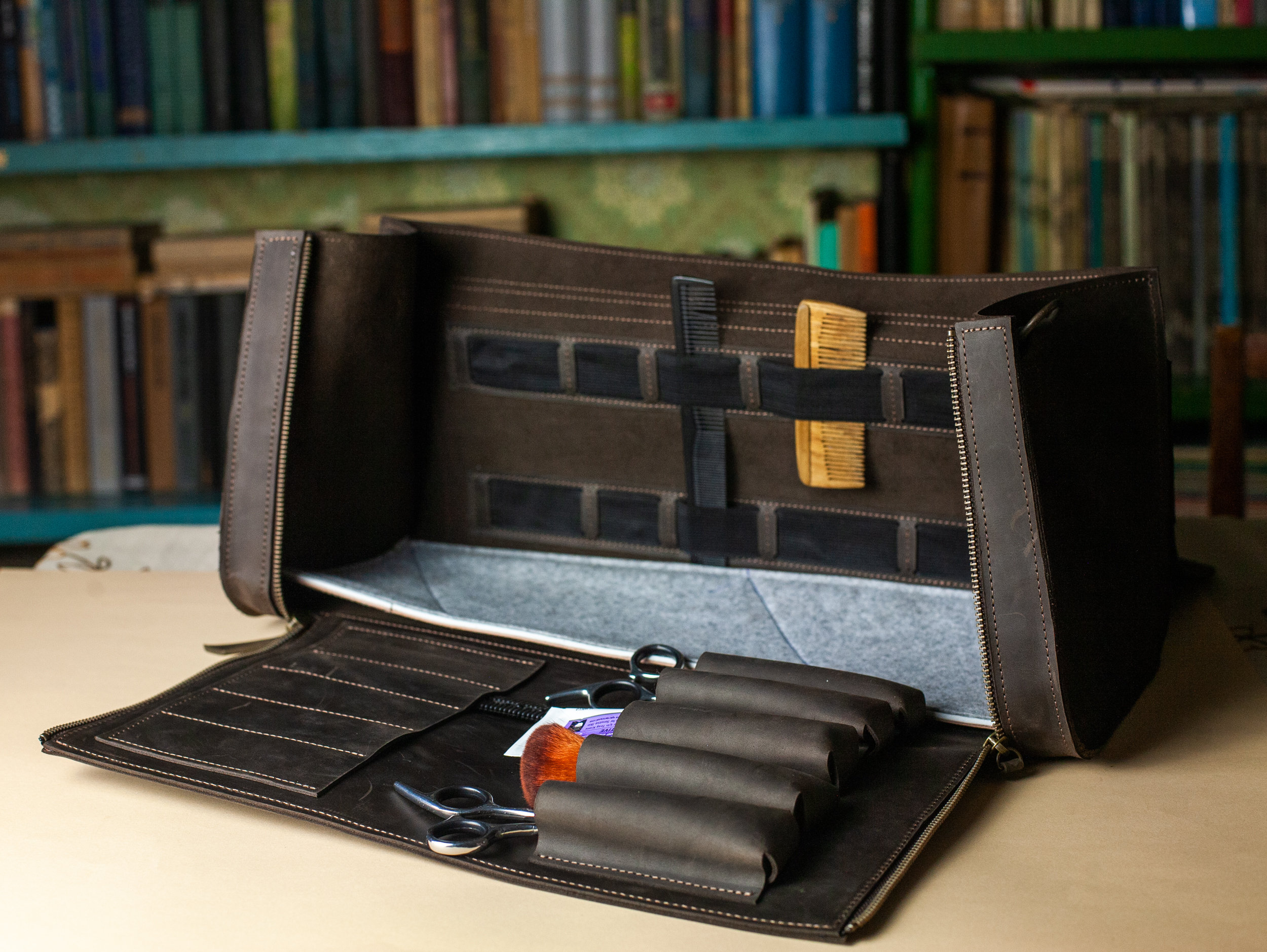 LIFE STYLIST Leather Tool Box Bag