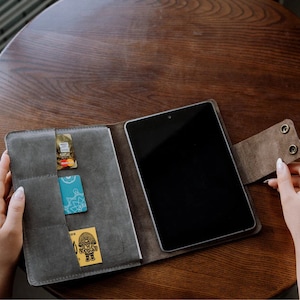 Leather iPad Pro 12.9 Case, Leather iPad Pro Case, Leather iPad Mini 6 Case, iPad 10.2 Case with Pencil Holder, iPad Air 4th Generation Case