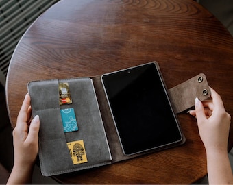 Funda de cuero para iPad Pro de 12,9", Funda de cuero para iPad Pro, Funda de cuero para iPad Mini 6, Funda para iPad 10,2 con portalápices, Funda para iPad Air de 4.ª generación