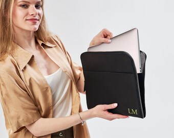 Black macbook case sleeve, Leather macbook pro sleeve, Macbook air sleeve 15 inch, Macbook pro 13 sleeve, Macbook air 13 sleeve cover