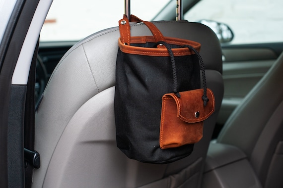 Auto Müllsack mit Liner, Auto Müllsack Kreise, Auto Mülleimer für