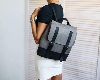 Mochila feminina de couro, Mini mochila, Mochila feminina, Mochila escolar, Mochila de couro, Mochila universitária, Mochila pequena, Mochila de couro preta