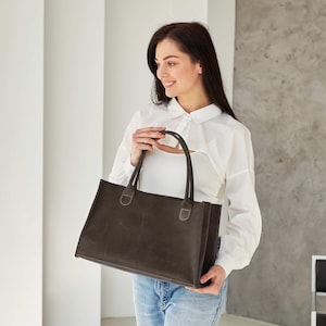 Handmade leather bag, Leather tote bag, Leather woman bag, Tote bag for women, Leather purse women, Leather handbags for women