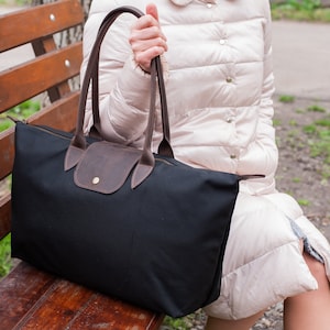 Große Tragetasche aus Canvas, Henkeltasche, Canvas Tasche mit Reißverschluss, große Einkaufstasche Damen, große Tragetasche für Frauen, Tote Handtaschen für Frauen