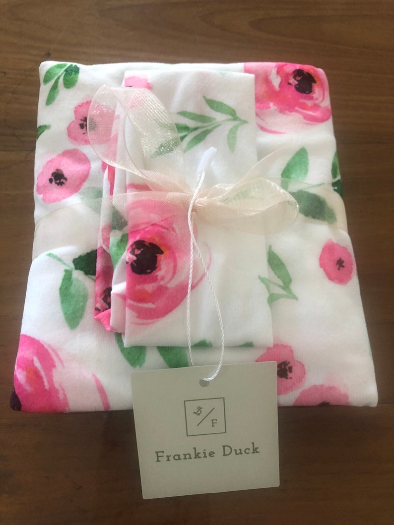 Baby Girls Organic Cotton Swaddle Set Etsy Australia