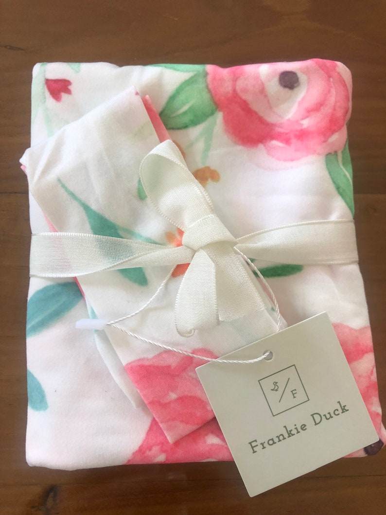 Baby Girls Organic Cotton Swaddle Set Etsy Australia