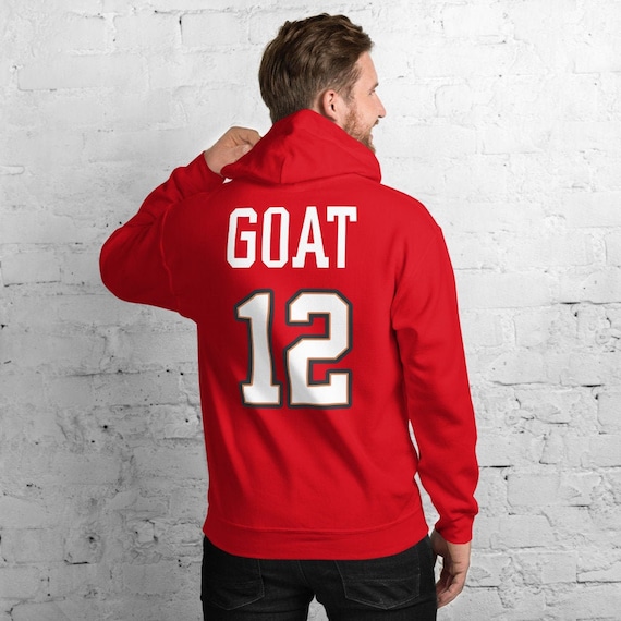 Limited Edition Tom Brady GOAT 12 Jersey Style Shirt Bucs 