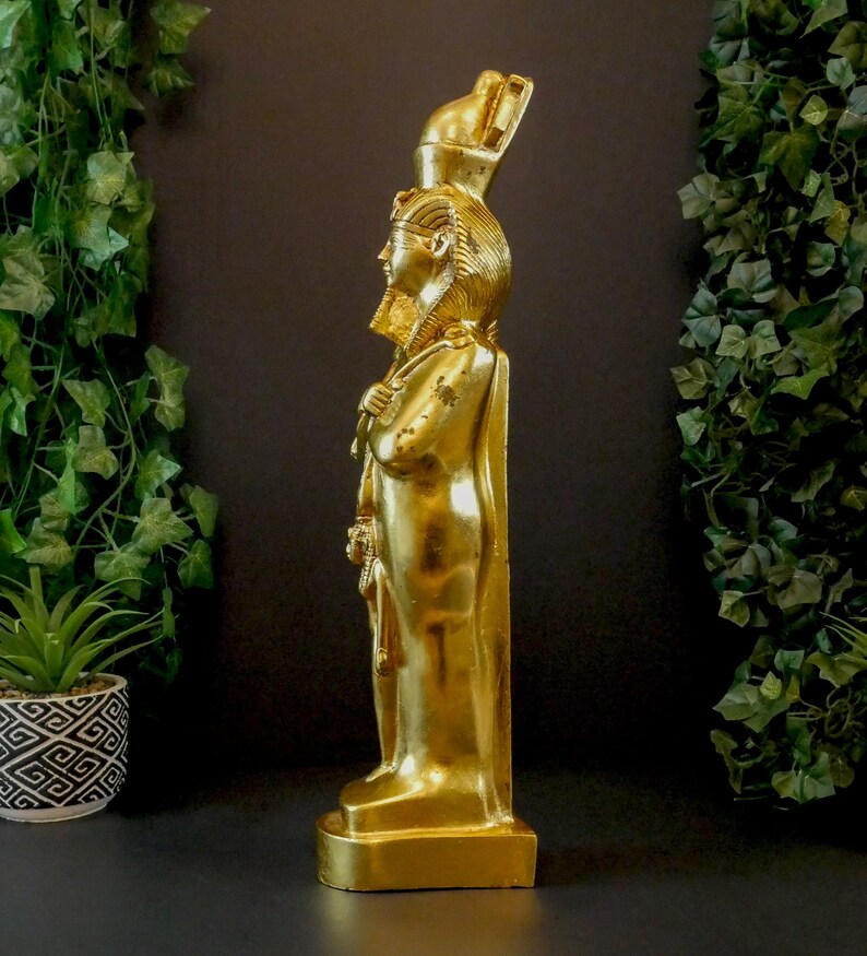 Gold Leaf King Tut Sculpture Statue Egyptian Vintage Etsy