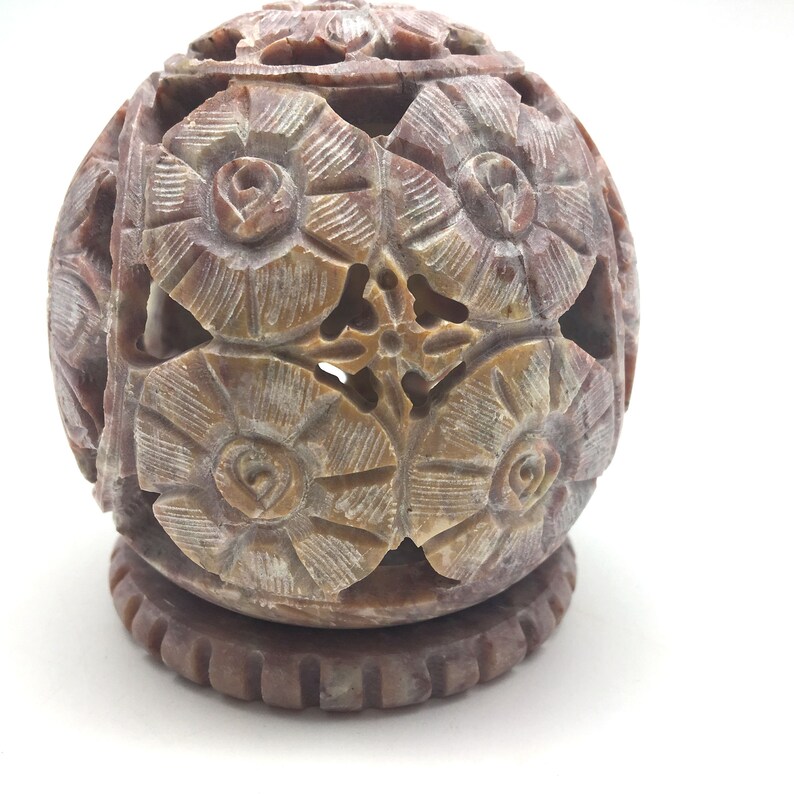 Cone Incense Burner and Candle Holder soapstone Carved Tlite Etsy