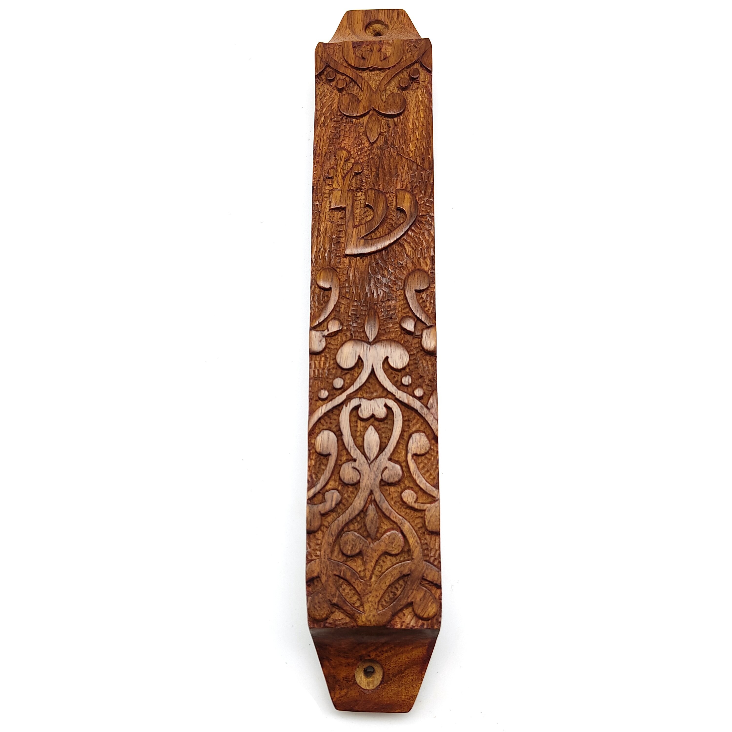 Mezuzah Home Blessing Jewish Wooden Mezuzah Case Handcrafted Etsy