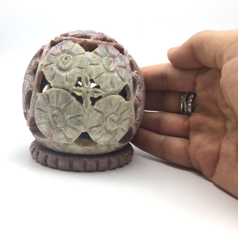 Cone Incense Burner and Candle Holder soapstone Carved Tlite Etsy