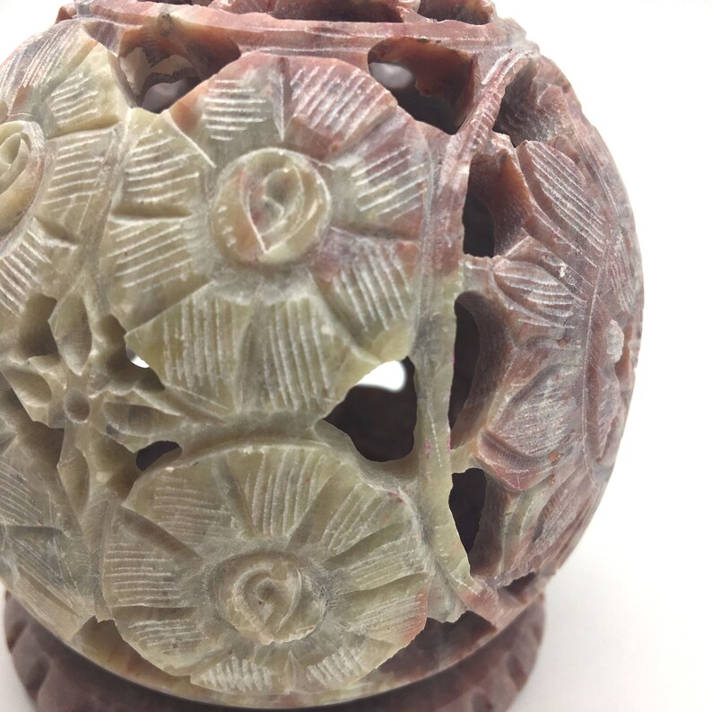 Cone Incense Burner and Candle Holder soapstone Carved Tlite Etsy