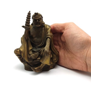 Vintage Chinese Subinda Arhat Raised Pagoda Lohan Luohan Buddha 4.5&quot;