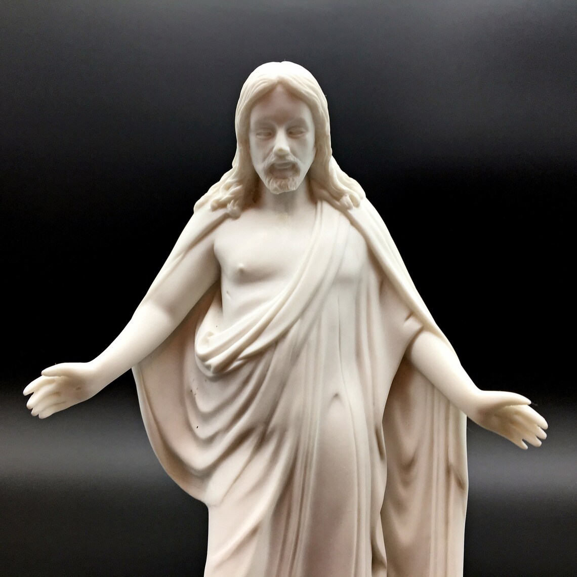 White Cultured Marble Statue Christus Jesus Figurine Statue Etsy