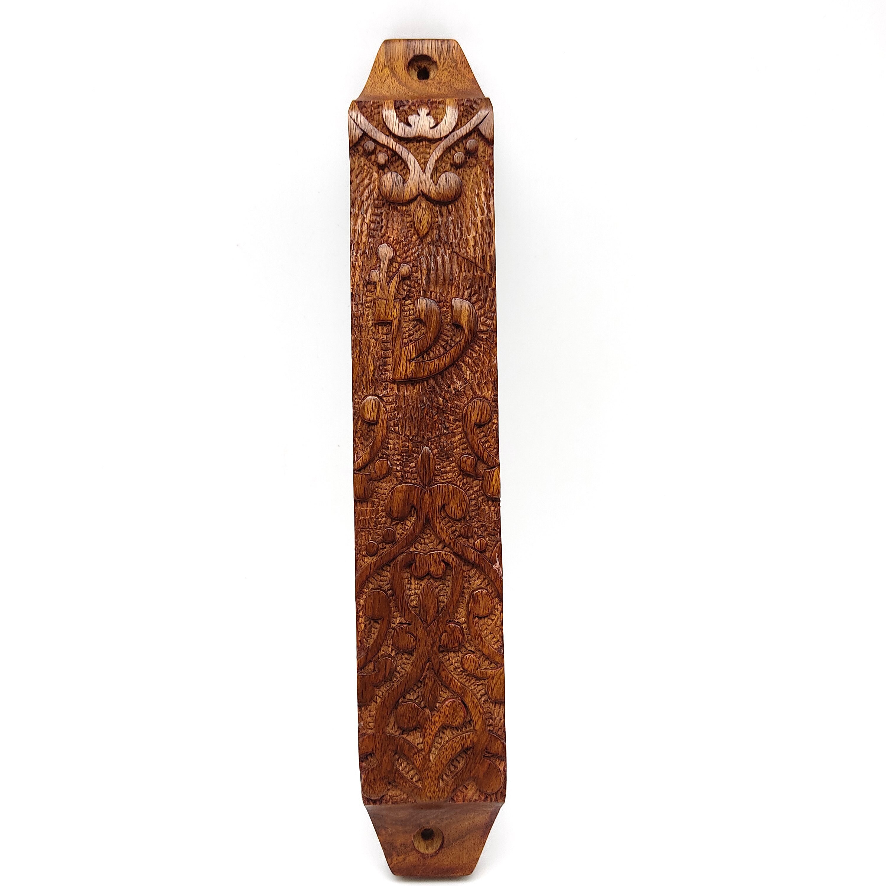 Mezuzah Home Blessing Jewish Wooden Mezuzah Case Handcrafted Etsy