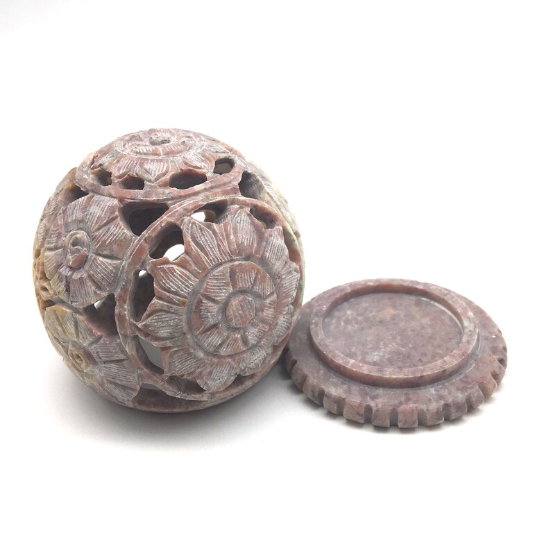 Cone Incense Burner and Candle Holder soapstone Carved Tlite Etsy