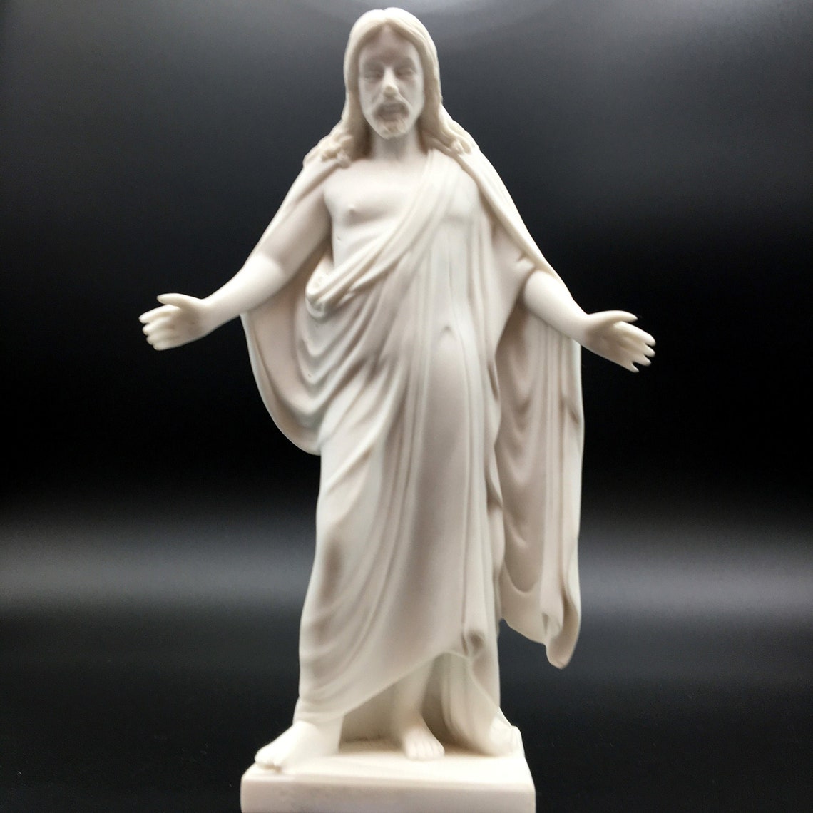 White Cultured Marble Statue Christus Jesus Figurine Statue Etsy