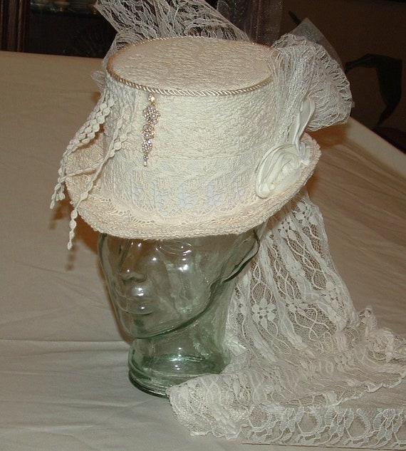 bridal top hat