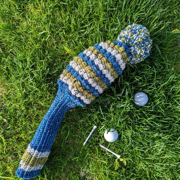 Crochet Pattern: Bobbled Bogey Golf Club Covers | Digital PDF Download