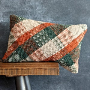 Crochet Pattern: Plaid About You Throw Pillow Digital PDF Download image 1