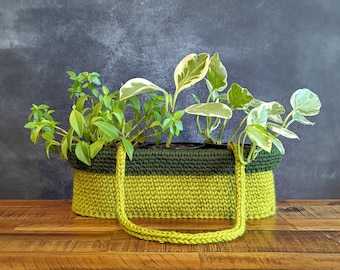 Crochet Pattern: Triplanta Window Basket | Digital PDF Download