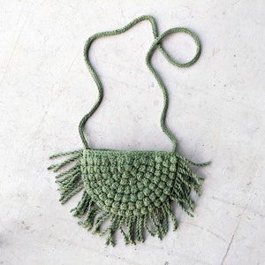 Crochet Pattern: Lunette Mini Crossbody Bobble Bag | Digital PDF Download
