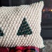 Scalloped Rectangle Throw Pillow-Twinkling Trees