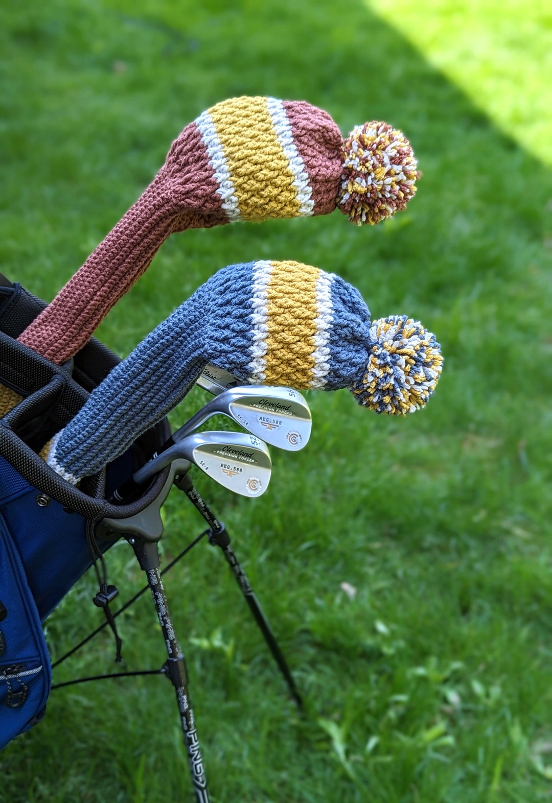 Crochet Pattern: Alpine Albatross Golf Club Covers Digital PDF Download