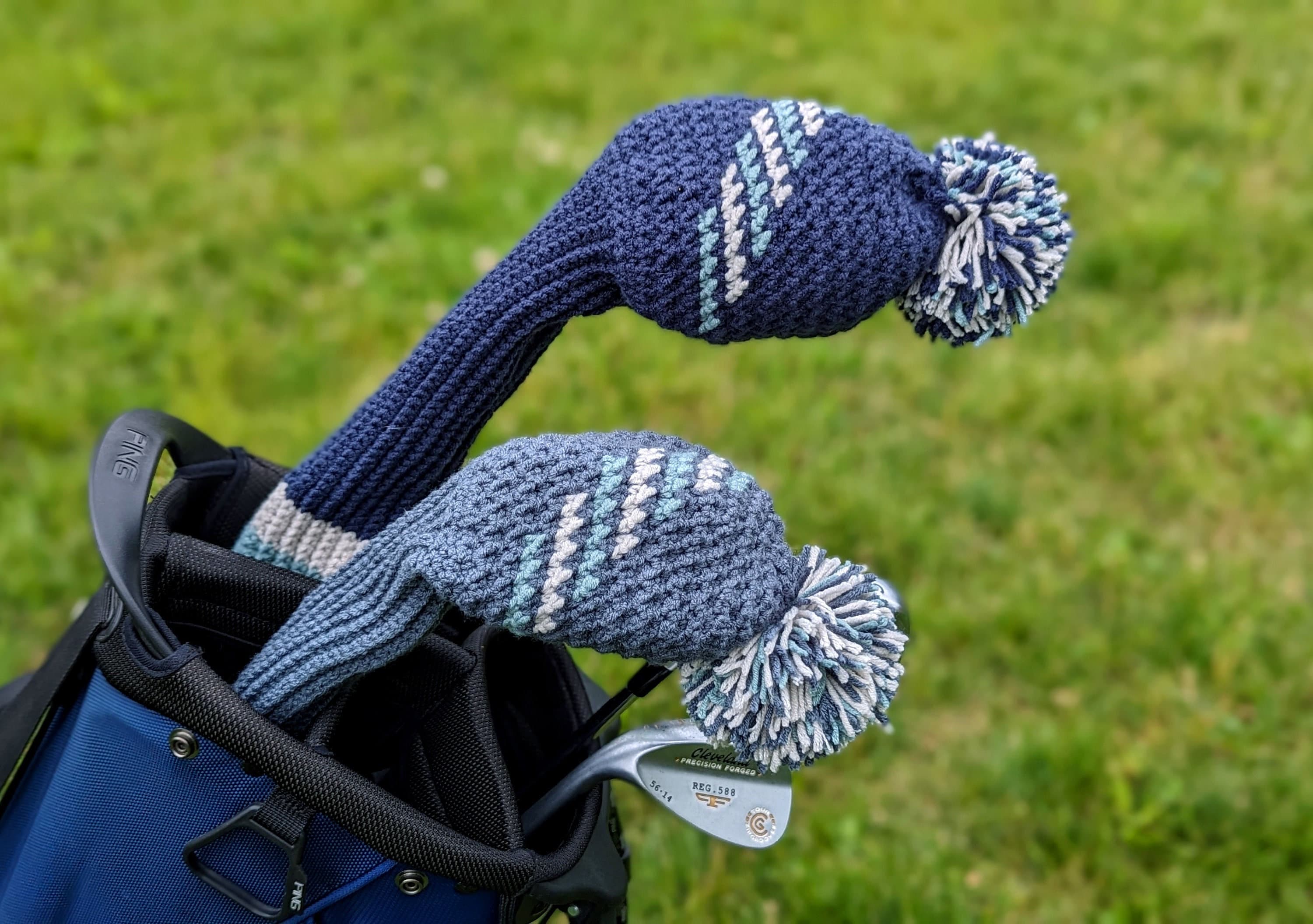 15 Golf Club Cover Crochet Patterns for Handmade Headcovers with Personality 12 Crochet Pattern: Escalier Eagle Golf Club Covers