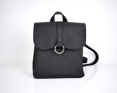 Backpack Style Purse Vegan Satchel for Lady Faux Leather Bag Gift for College Student Versatile Book Bag - Boho On Trend - Rucksack
