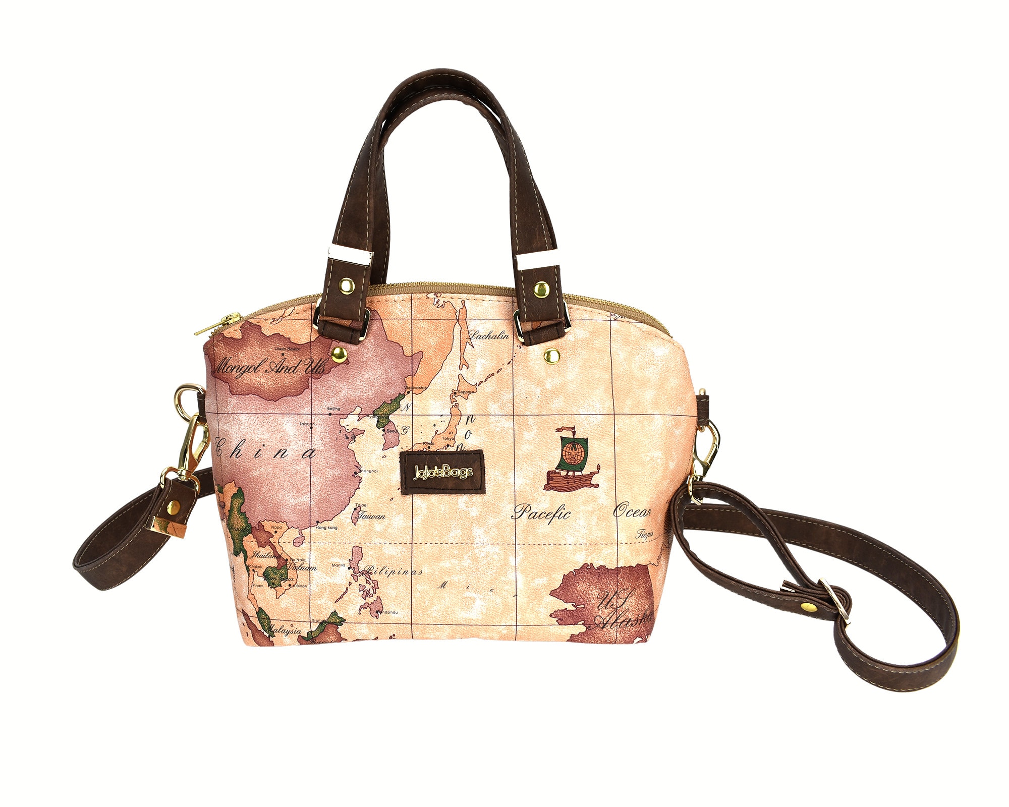 Stylish Pink and Brown handmade by JoJo crossbody bag Dakine Jo Jo Crossbody Bag - Women main image 3