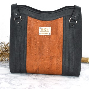 Monedero elegante de estilo bohemio, bolso ecológico de corcho vegano y piel sintética, cartera para mujer, regalo para mamá o abuela, chica universitaria